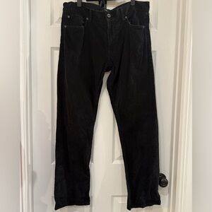 Banana Republic Pima Cotton Black Corduroy Pants Size 34x32